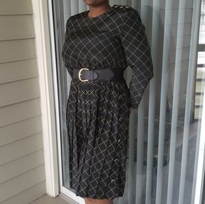 Vintage Pleated Dress